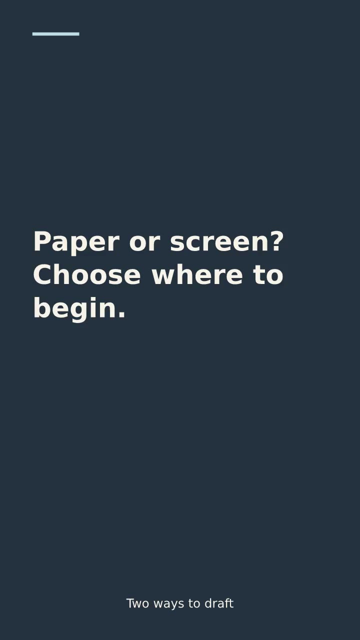 Opening scene of the compare two options template